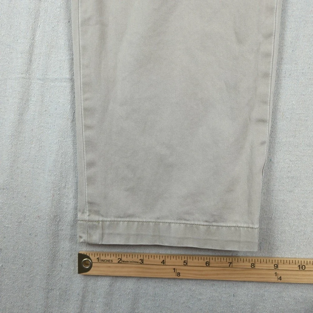Vintage Polo Ralph Lauren Pants Mens 36x29 Khaki Pleated Preppy